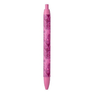 Stylo Noir Tattoo flammes & cercles motif + votre backgr.