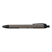 Stylo Noir Taupe foncée personnalisée (Haut)