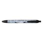 Stylo Noir Taureau bleu rustique Dusty (Dos)