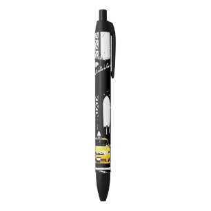 Stylo Noir Taxi jaune pont de Brooklyn modèle NYC New York