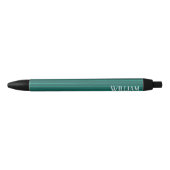 Stylo Noir Teal pinstripes (Devant)