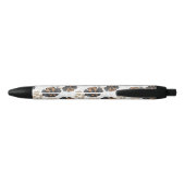Stylo Noir Teckel de pattes de chien de motif (Dos)
