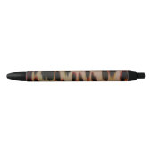 Stylo Noir Teinte de rouge de léopard (Devant)