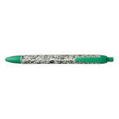 Stylo Noir Terrazzo vert (Dos)