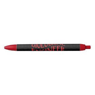 Stylo Noir Texte de l'ingénieur biologique