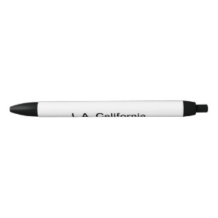 Stylo Noir Texte simple minimal ajoutez votre nom lieu ville