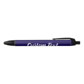 Stylo Noir Texte simple sur fond bleu foncé avec modèle de sc (Haut)