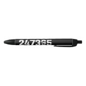 Stylo Noir Texte usé et rayé Workout 247365 blanc (Bas)