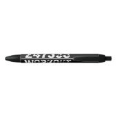 Stylo Noir Texte usé et rayé Workout 247365 blanc (Dos)