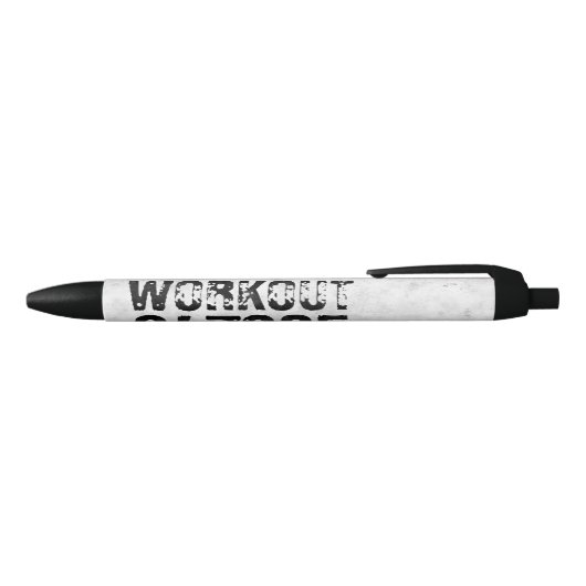 Stylo Noir Texte usé et rayé Workout 247365 rustique (Haut)