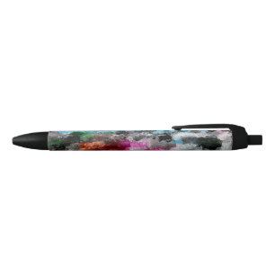 Stylo Noir Texture colorée