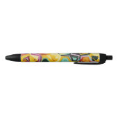 Stylo Noir Texture colorée de trous (Bas)