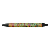 Stylo Noir Texture colorée de trous (Devant)