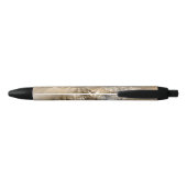 Stylo Noir Texture d'art fractal moderne abstrait aux tons de (Dos)