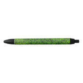 Stylo Noir Texture d'herbe verte d'un terrain de football (Devant)