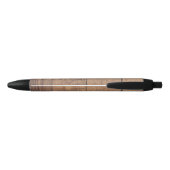 Stylo Noir Texture en bois (Dos)