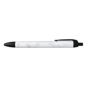 Stylo Noir Texture Marbre blanc