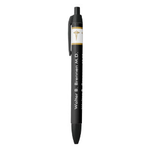 Stylo Noir Thème Médicale promotionnel