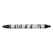 Stylo Noir Tiger noir et blanc (Devant)