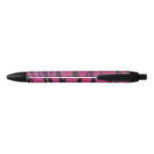 Stylo Noir Tiger rose chaud et noir (Dos)