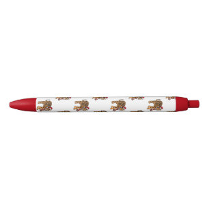 Stylo Noir Tigre de Noël