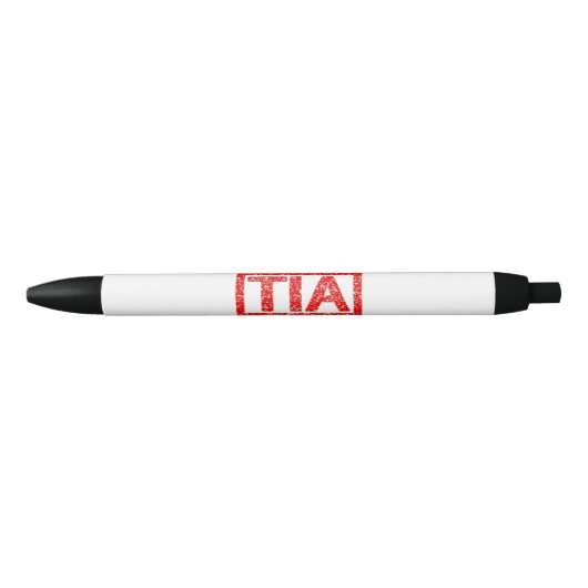Stylo Noir Timbre de Tia (Devant)