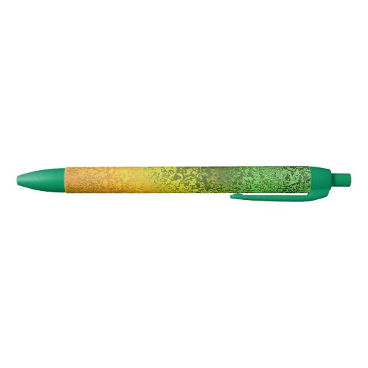 Stylo Noir Tons automne Jaune et Vert brillant (Bas)