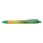 Stylo Noir Tons automne Jaune et Vert brillant (Haut)