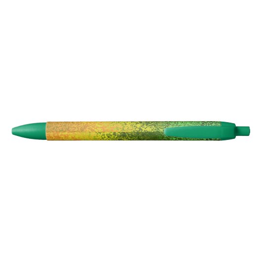 Stylo Noir Tons automne Jaune et Vert brillant (Dos)