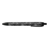Stylo Noir Tons de gris floral (Bas)