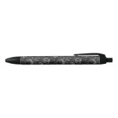Stylo Noir Tons de gris floral (Haut)