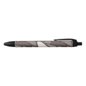 Stylo Noir Tons de motif en vitrail marron (Haut)