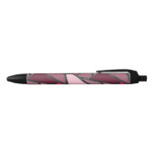 Stylo Noir Tons de motif en vitrail rose (Haut)