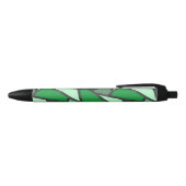 Stylo Noir Tons de motif en vitrail vert (Haut)