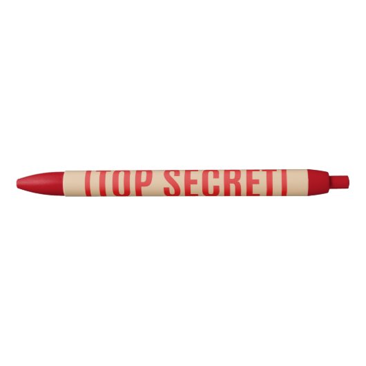 Stylo Noir Top Secret (Devant)