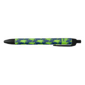 Stylo Noir Tortue verte personnalisée sur la marine (Bas)