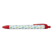 Stylo Noir Tortues bleues et vertes (Haut)