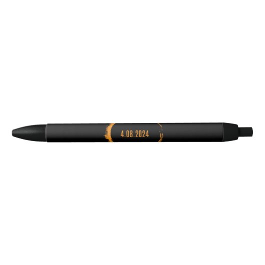 Stylo Noir Total Solaire Eclipse USA 8 avril 2024 (Devant)