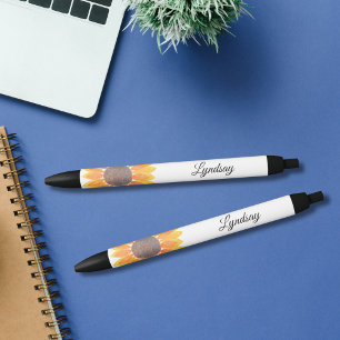 Stylo Noir Tournesol aquarelle