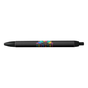 Stylo Noir Tournesol N'unterestimatez Jamais La Puissance De