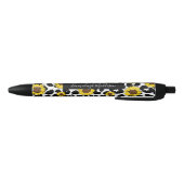 Stylo Noir Tournesol Rustique Pays Vache Imprimer (Bas)
