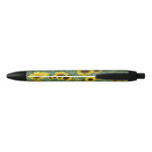 Stylo Noir Tournesols brillants Good Vibes uniquement (Dos)