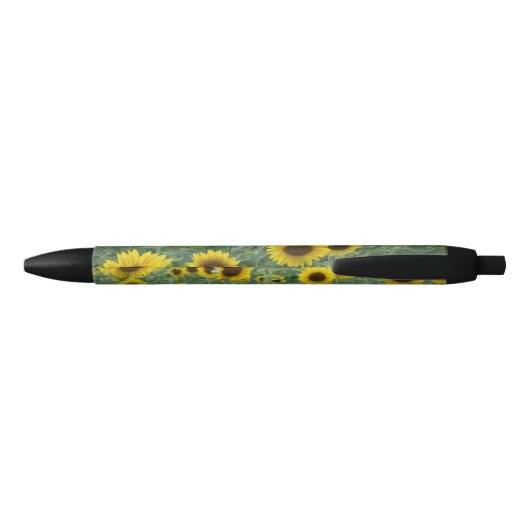 Stylo Noir Tournesols brillants Good Vibes uniquement (Dos)