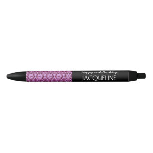 Stylo Noir Tout anniversaire d'année pour sa damassé à la
