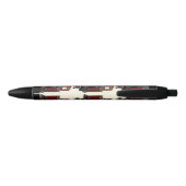 Stylo Noir Train Bleu Et Rouge (Dos)