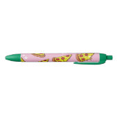 Stylo Noir Tranches de pizza de style rétro en motif continu (Bas)