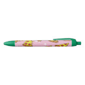 Stylo Noir Tranches de pizza de style rétro en motif continu (Haut)