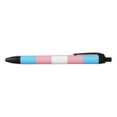 Stylo Noir trans flag on pen  (Haut)
