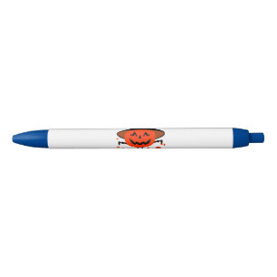 Stylo Noir Treck Trat Citrouille Sourire