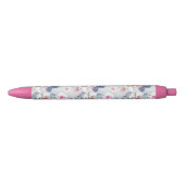 Stylo Noir Tropical Orchid Floral (Devant)